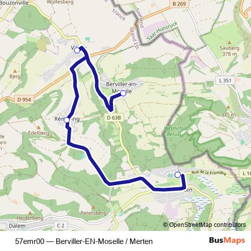 57emr00 bus Line Map