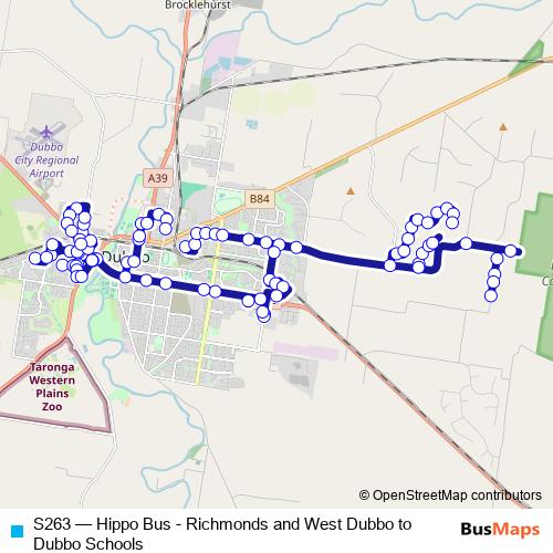 S263 bus Line Map