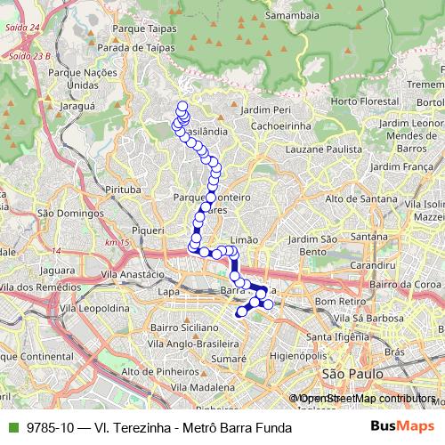 9785-10 bus Line Map