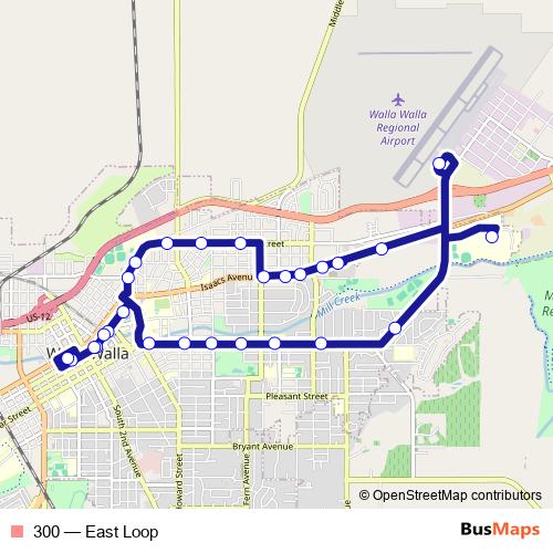 300 bus Line Map