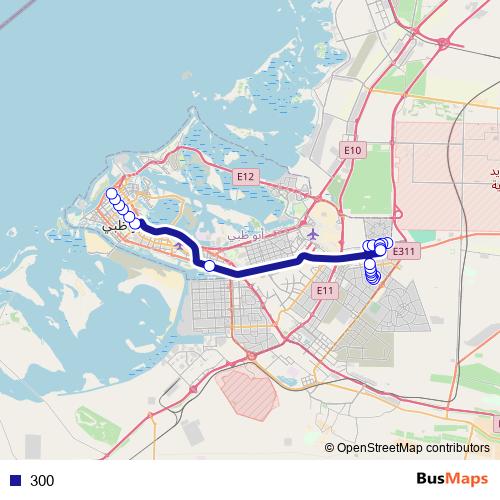 300 bus Line Map