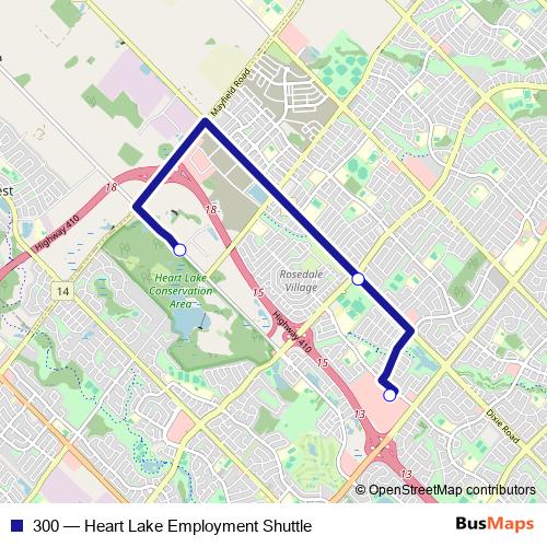300 bus Line Map