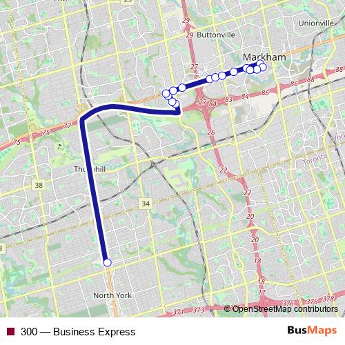 300 bus Line Map