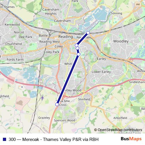300 bus Line Map