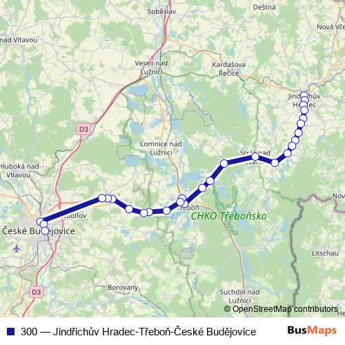 300 bus Line Map