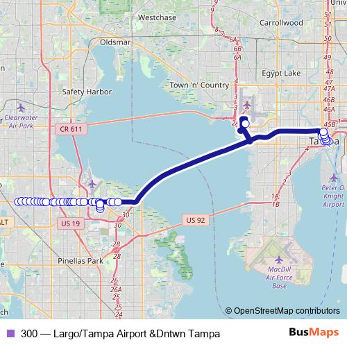 300 bus Line Map