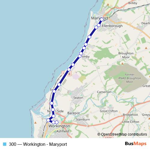 300 bus Line Map