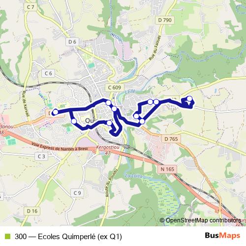 300 bus Line Map