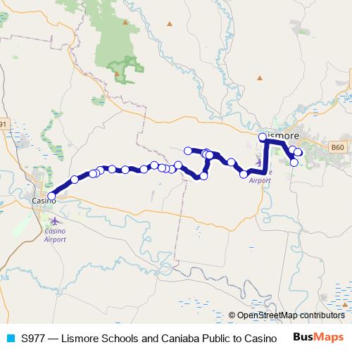 S977 bus Line Map