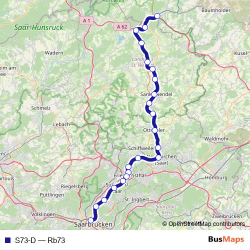 S73-D rail Line Map