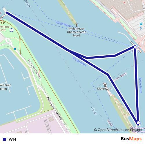 Wf4 ferry Line Map