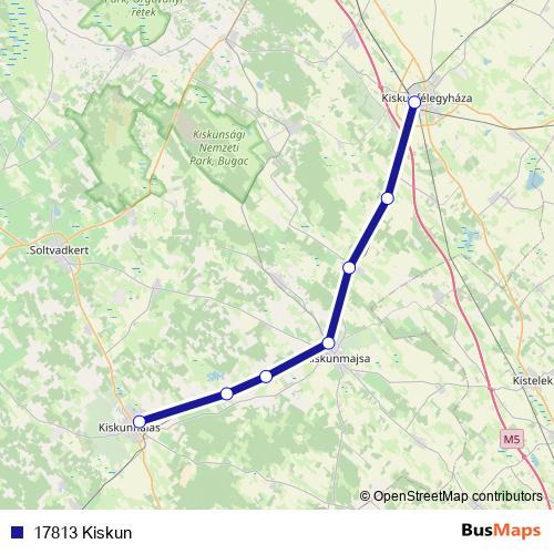 17813 Kiskun rail Line Map