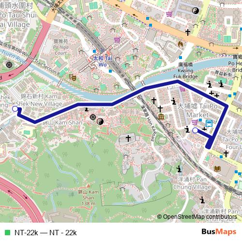 NT-22k bus Line Map