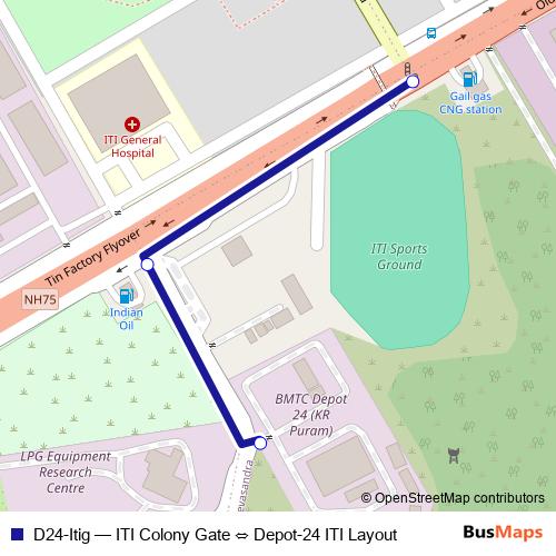 D24-Itig bus Line Map