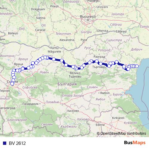 BV 2612 rail Line Map