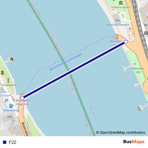 F22 ferry Line Map
