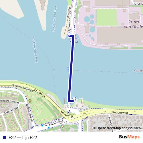 F22 ferry Line Map