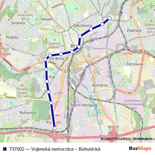 737002 tram Line Map