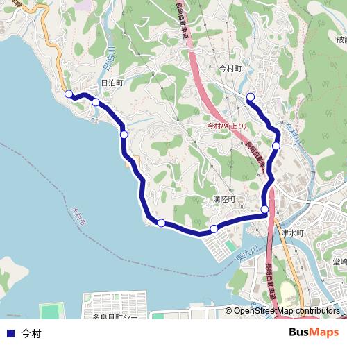 今村 bus Line Map