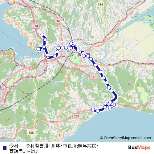 今村 bus Line Map