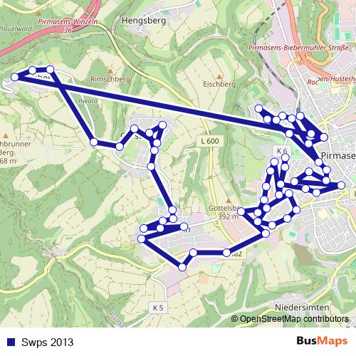 Swps 2013 bus Line Map