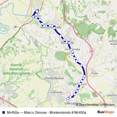 Mr450a bus Line Map