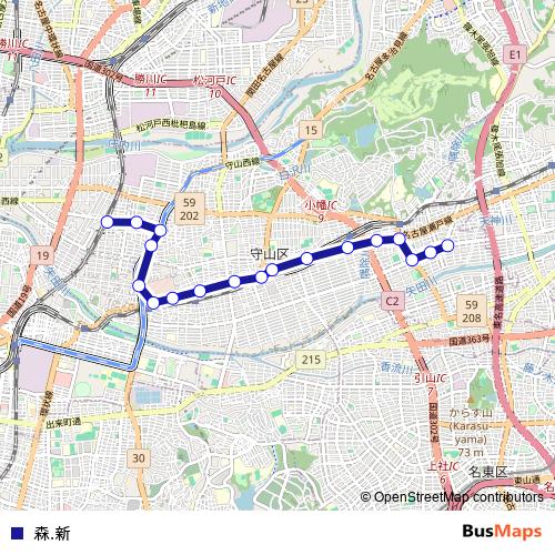 森.新 bus Line Map