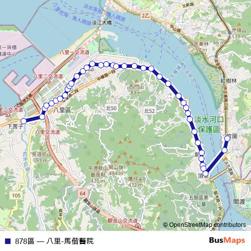 878區 bus Line Map
