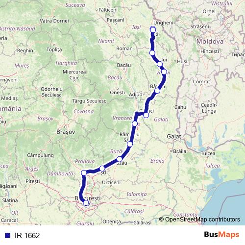 IR 1662 rail Line Map