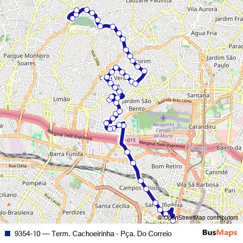 9354-10 bus Line Map