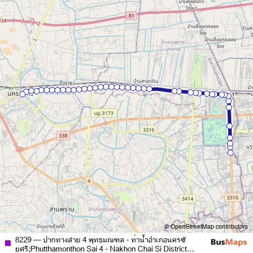 8229 bus Line Map