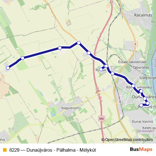 8229 bus Line Map