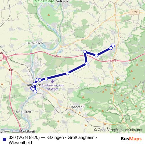 320 (VGN 8320) bus Line Map