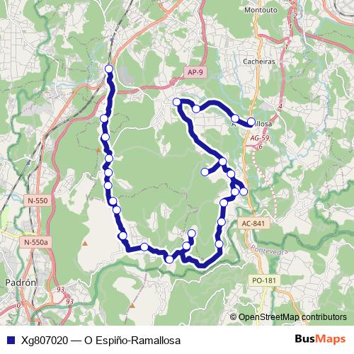 Xg807020 bus Line Map