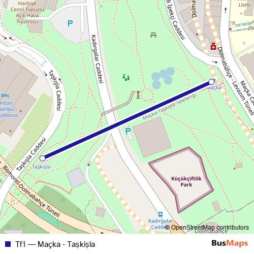 Tf1 cable-car Line Map