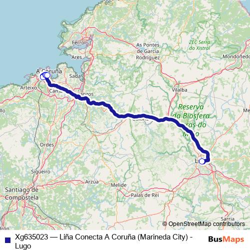 Xg635023 bus Line Map