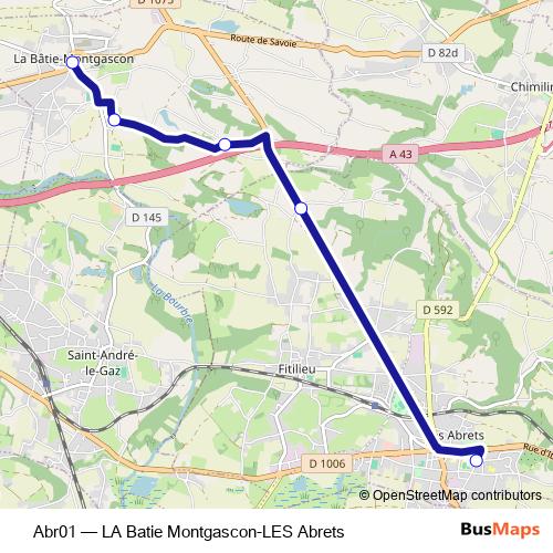 Abr01 bus Line Map