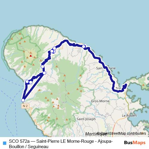 SCO 572a bus Line Map