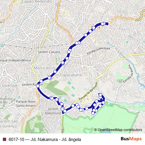 6017-10 bus Line Map