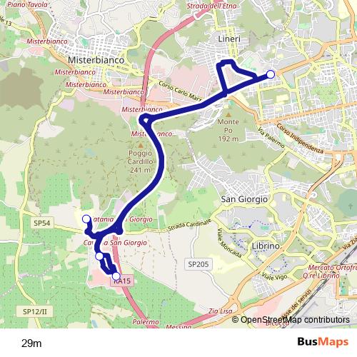 29m bus Line Map