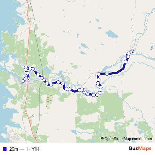 29m bus Line Map