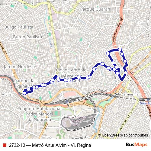 2732-10 bus Line Map