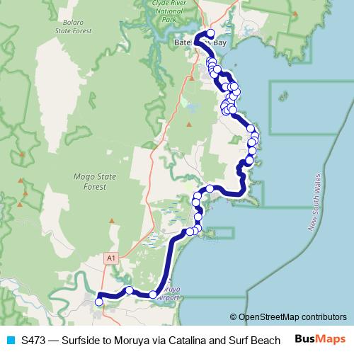 S473 bus Line Map