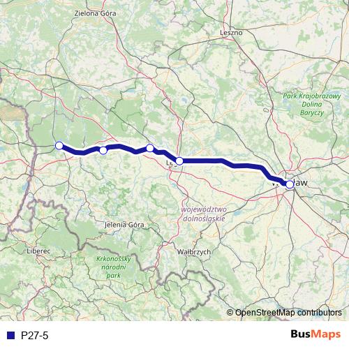 P27-5 rail Line Map