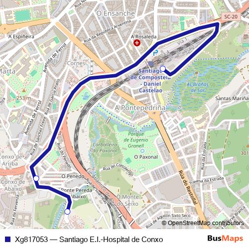 Xg817053 bus Line Map