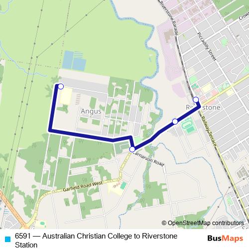 6591 bus Line Map