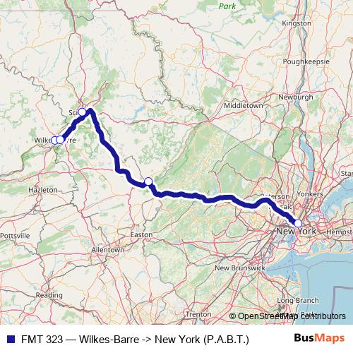 FMT 323 bus Line Map