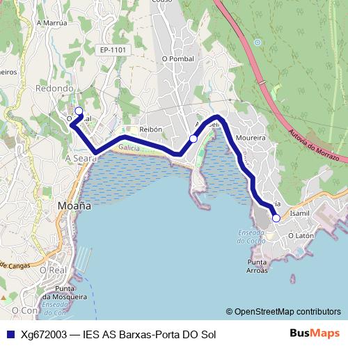 Xg672003 bus Line Map