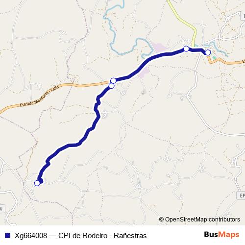 Xg664008 bus Line Map