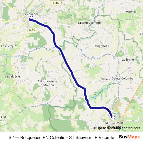 S2 bus Line Map